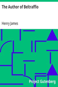 Cover of The Author of Beltraffio — Edition Insights