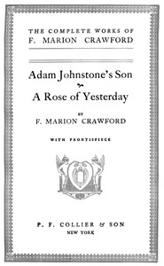 Cover of Adam Johnstone's Son — A Closer Reading